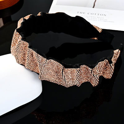 Retro Geometric Rhinestone Embellished Hairband