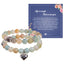 Simple Heart Shape Crystal Beaded Women's Bracelet Set