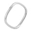 Fashion Square Diamond Stainless Steel Ring