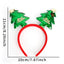 Christmas Reindeer Antler Headband Geometric Party Decorations