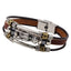Fashion Ethnic Jewelry Multi-layer Leather Rope Alloy Bracelet