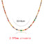 Fashion Geometric Copper Necklace Inlay Zircon Copper Necklaces