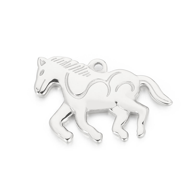 Stainless Steel Horse Pendant Jewelry Accessories for Luggage and Personal Style