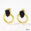 1 Pair Minimalist Zircon Inlay 304 Stainless Steel 16K Gold Plated Ear Studs