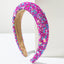 Women's Fashion Smiley Face Sequin Beaded Headband - Colorful Alloy Inlay Party Accessory