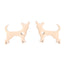 Women'S Fashion Dog Cat Stainless Steel No Inlaid Ear Studs Stainless Steel Earrings