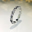 Fashion Jewelry Copper Ring Micro-inlaid White Zircon Eye Color Drip Oil Ring