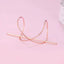 Solid Color Alloy Plated Irregular Metal Hairpin