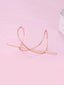 Solid Color Alloy Plated Irregular Metal Hairpin