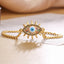 18k Gold Plated Copper Zircon Butterfly Devil's Eye Bracelet