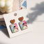 1 Pair Simple Style Flower Resin Stoving Varnish Women'S Earrings