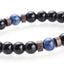 Retro Geometric Volcanic Rock Beaded Bracelet for Men