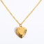 IG Style Heart Shape 18K Gold Plated Stainless Steel Locket Necklace