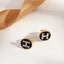 Elegant Heart & Bow Opal Pearl Rhinestone Ear Clips - 1 Pair