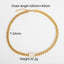 Cuban Retro 18K Gold Plated Stainless Steel Chain Bracelet