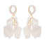 Elegant Petal Zinc Alloy Acrylic Dangle Earrings