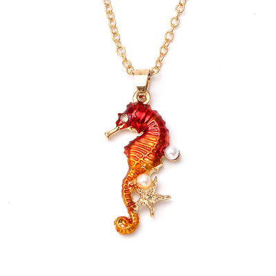 Simple Style Hippocampus Alloy Wholesale Pendant Necklace