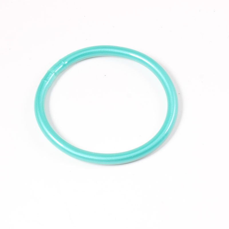 Elegant Gold Foil Silicone Women's Bangle Bracelet