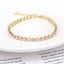 European Fashion Copper Chain Zircon Evil Eye Bracelet