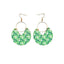 Bohemian Colorful Round Alloy Drop Earrings for Women