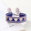 Modern Heart-Shaped Braided Polyester Bracelets with Adjustable Tassel Straps