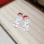 Wholesale Jewelry 1 Pair Cute Santa Claus Arylic Drop Earrings