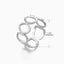 Fashion Geometric Oval Stainless Steel Adjustable Ring