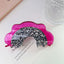 Elegant Streetwear Fruit Acetate Hair Claw Clips - Dragon Fruit & Cantaloupe Design