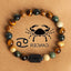 Casual Constellation Natural Stone Beaded Bracelets with Tiger Eye and Picture Stone