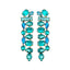 1 Pair Simple Style Water Droplets Inlay Alloy Zircon Drop Earrings