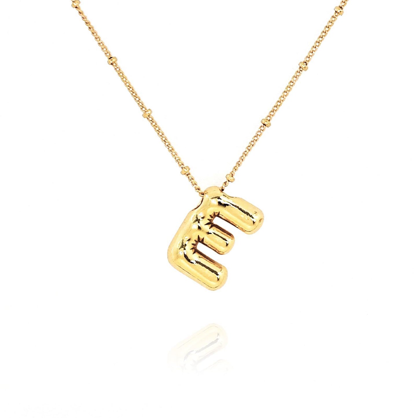 14k Gold Plated Alloy Letter Pendant Necklace