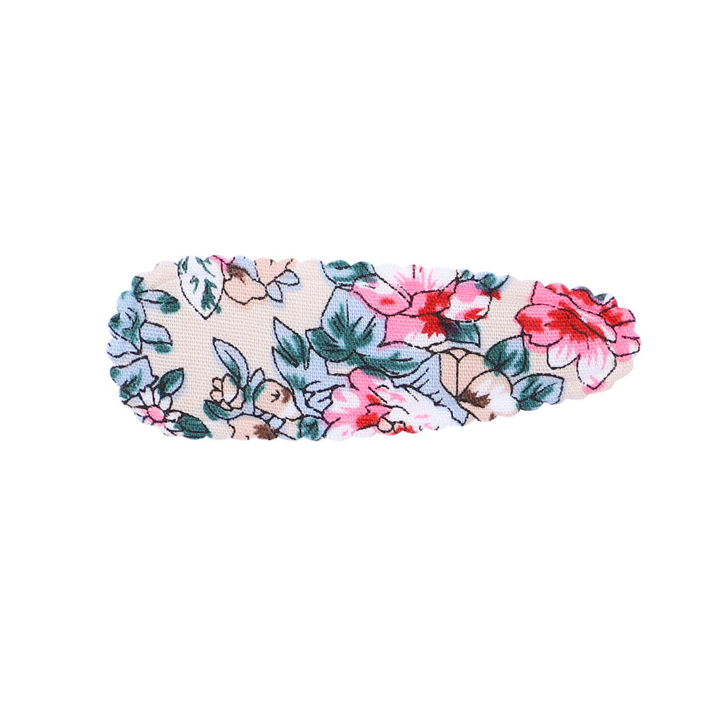 Cute Floral Fabric Hair Clip for Kids