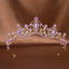 Women's Elegant Bridal Geometric Rhinestone Tiara Headband - Luxury Wedding & Birthday Hair Accessory