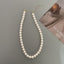 Geometric Shell Pearl Necklace for Women - Minimalist Fashion Clavicle Chain