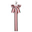 Casual Stripe Bow Knot Rhinestone Keychain Pendant Gift