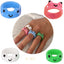 European American Cartoon Frog Resin Ring Set - Cute Creative Design for Women