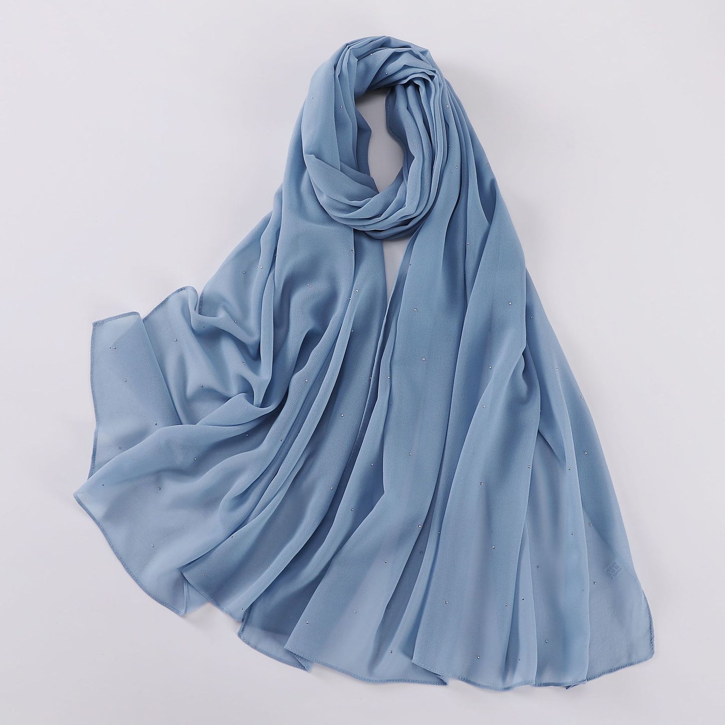 Pearl Chiffon Gypsophila Hijab Scarf