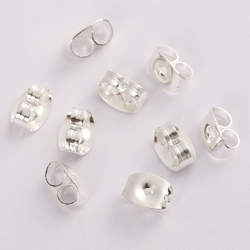 100 PCS 304 Stainless Steel Geometric Earring Backs and DIY Jewelry Findings