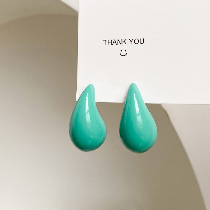 1 Pair Minimalist Water Droplet Acrylic Earrings