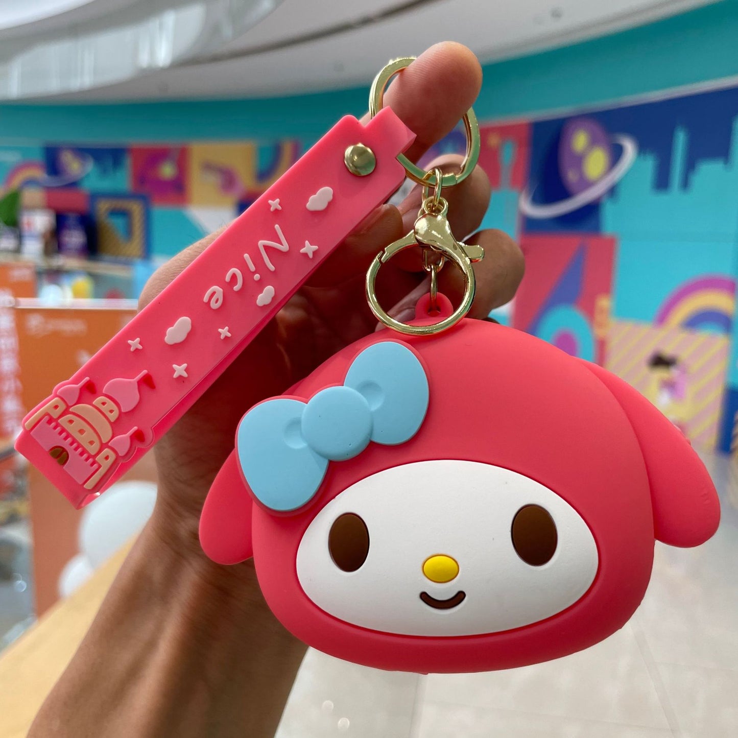 Cute Cartoon Capybara Silicone Keychain and Coin Purse Combo