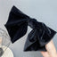 Korean Retro Black Velvet Double Bow Hair Band