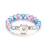 Children's Cartoon Unicorn String Bracelet with Colorful Faux Pearl Noosa Button Accessories