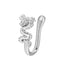 U-Shaped Animal Design Copper Inlaid Zircon Nose Cuff Jewelry