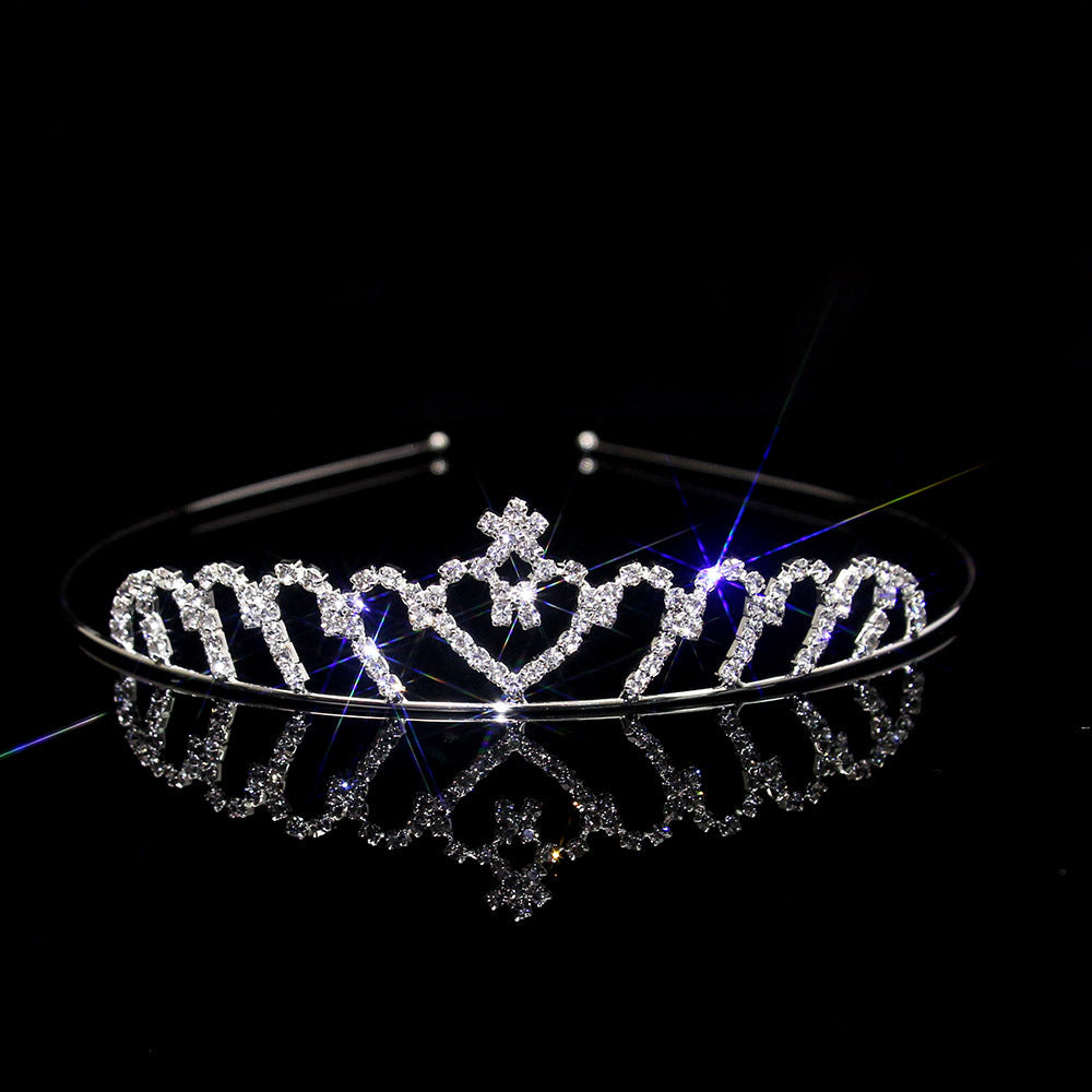 Women's Elegant Bridal Rhinestone & Pearl Crown Headband