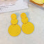 Artistic Geometric Alloy Spray Paint Women's Earrings