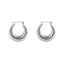 Fashion Solid Color Stainless Steel Plating Earrings 1 Pair