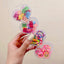 Children's Colorful Flower Hair Clips and Elastic Hair Bands Set