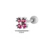 Heart & Butterfly Zircon Stainless Steel Cartilage Earrings