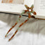 Women's Chinoiserie Star Acetate U-Shaped Hairpin