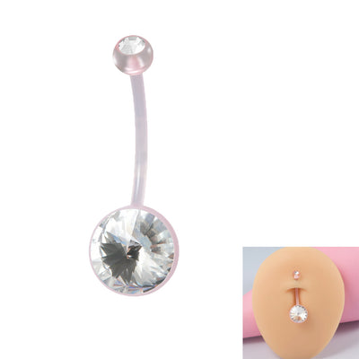 Casual Modern Style Simple Style Solid Color Arylic Belly Ring